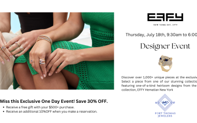 Exclusive EFFY Event at Fort Thomas Jewelers – July 18th, 2024